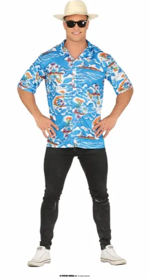 CHEMISE HAWAIENNE TAILLE L – Image 2