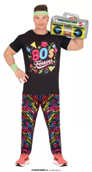 RAINBOW 80S LOVER, ADULTE, 48 – 50 (M)