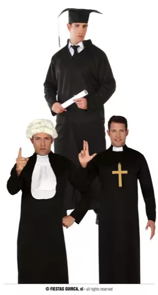 JUGE / PRETRE / ETUDIANT TAILLE L 52-54