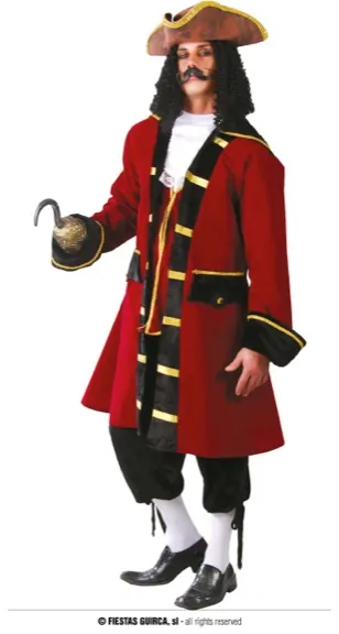 CAPITAINE PIRATE ADULTE TALLA S 46-48