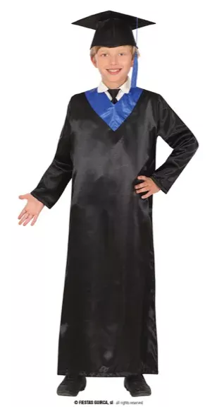 BLUE AND BLACK GRADUTATED, ENFANT, 3 – 4 ANS