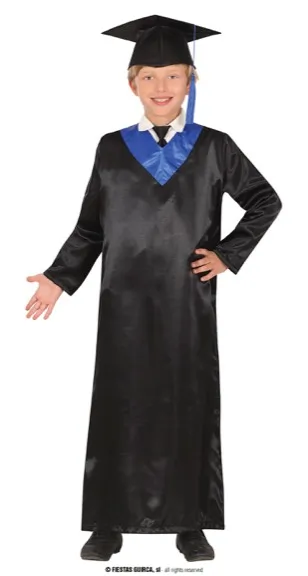 BLUE AND BLACK GRADUTATED, ENFANT, 5 – 6 ANS