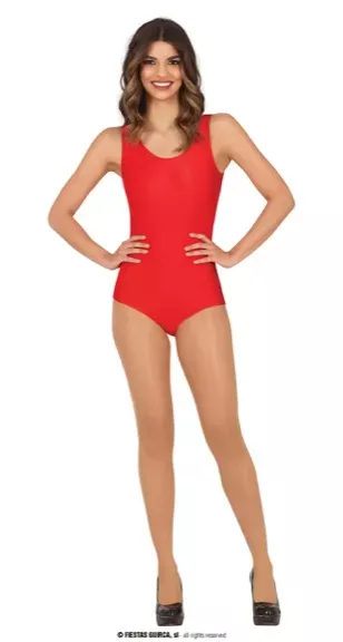 MAILLOT SANS MANCHES ROUGE ADULTE 42-44(L)