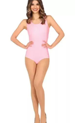 MAILLOT SANS MANCHES ROSE ADULTE 38-40(M)