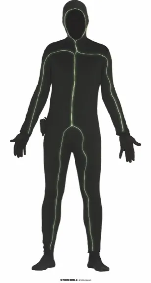 HOMME LUMIÈRE NOIRE TAILLE SPANDEX ONE SIZE – Image 2