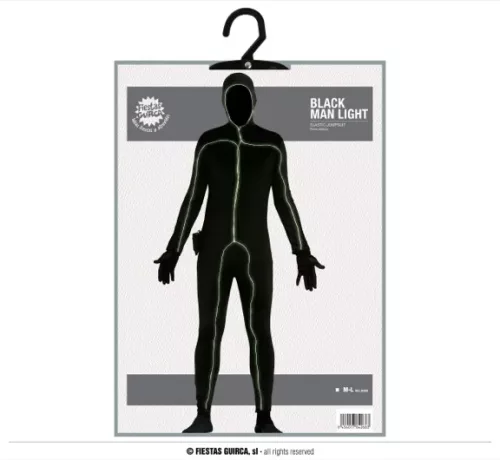 HOMME LUMIÈRE NOIRE TAILLE SPANDEX ONE SIZE – Image 5