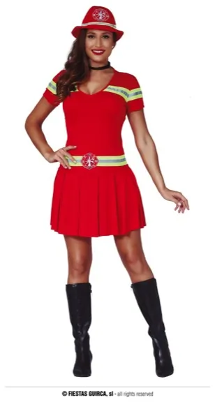 FEMME POMPIER TAILLE S