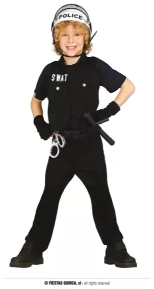 POLICIER SWAT 10 / 12 ANS