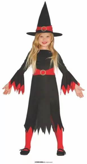 SORCIÈRE ROUGE / NOIRE 10 / 12 ANS – Image 2