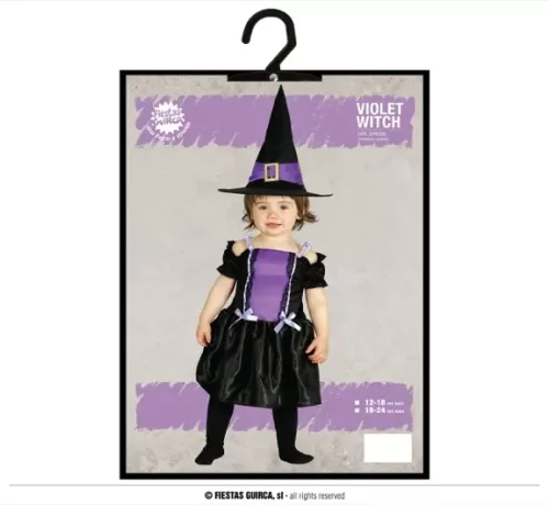 PETITE SORCIÈRE NOIR / VIOLET 18-24 MOIS – Image 3