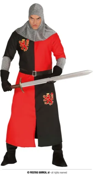 CHEVALIER MEDIEVAL, ADULTE, 48 – 50 (M)
