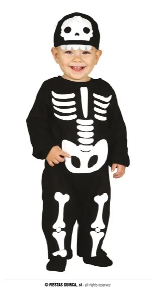 CUTE SKELETON 12-18 MOIS
