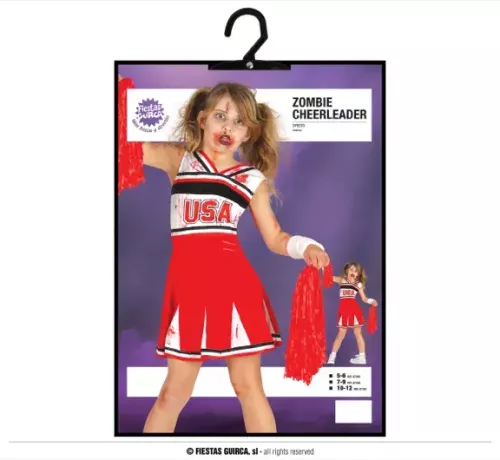CHEERLEADER ZOMBIE ENFANTS 5-6 ANS – Image 3