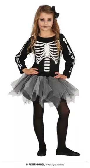 TUTU SQUELETTE ENFANTS 3-4 ANS
