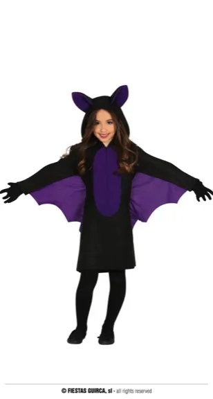 CHAUVE-SOURIS FILLE ENFANTS 7-9 ANS