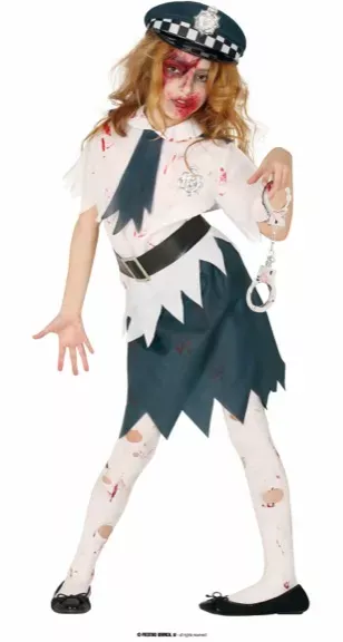 ZOMBIE POLICE ENFANTS TAILLE 5-6 ANS – Image 2