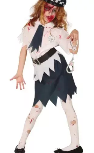ZOMBIE POLICE ENFANTS TAILLE 10-12 ANS