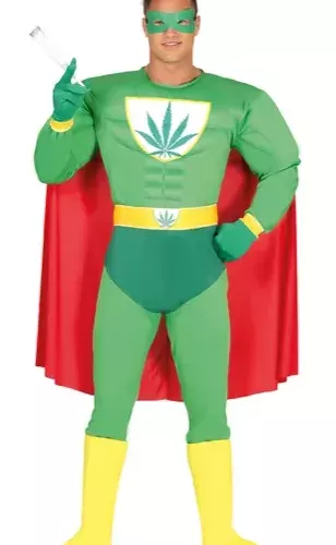 SUPER HEROE MARIHUANA, ADULTE, 54 – 56 (XL)