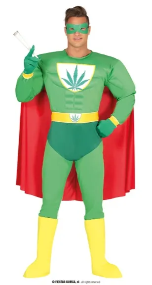 SUPER HEROE MARIHUANA, ADULTE, 54 – 56 (XL)