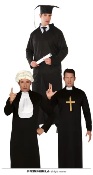 ÉTUDIANTE/PRÊTRE/JUGE TAILLE M 48-50