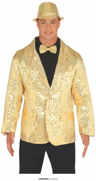 VESTE PAILLETTES DORÉE 48 50 – Image 2