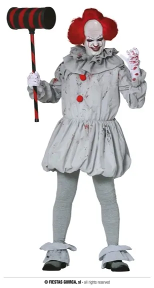 BOUFFON ASSASSIN ADULTES TAILLE L 52-54