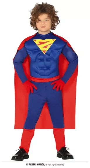 SUPERHÉROS MUSCLÉ ENFANTS TAILLE 10 12 ANS