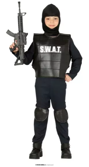 POLICE SWAT ENFANTS TAILLE 5 6 ANS – Image 2