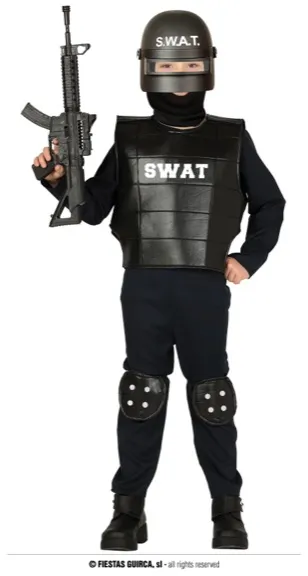 POLICE SWAT ENFANTS TAILLE 7 9 ANS
