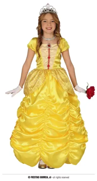 PRINCESSE JAUNE ENFANTS TAILLE 5 6 ANS