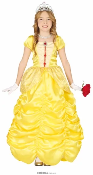 PRINCESSE JAUNE ENFANTS TAILLE 5 6 ANS – Image 2