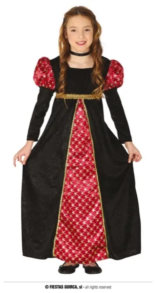 DAME MÉDIÉVALE ENFANTS TAILLE 10 12 ANS