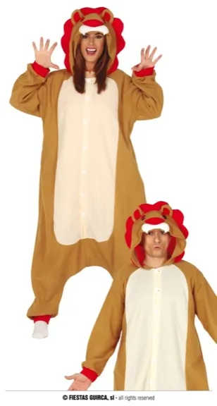 PYJAMA LION ADULTE TAILLE L 52 54