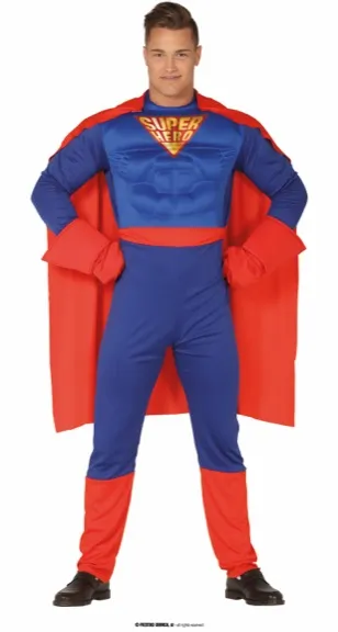 SUPERHÉROS MUSCLÉ ADULTE TAILLE M 48 50 – Image 2