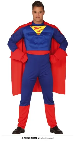 SUPERHÉROS MUSCLÉ ADULTE TAILLE L 52 54