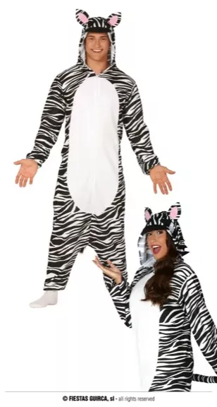 PYJAMA ZÈBRE ADULTE TAILLEL L 52 54