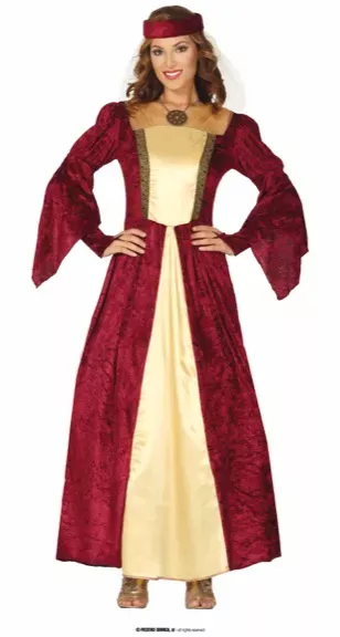 DAME MÉDIÉVALE ADULTE TAILLE M 38 40 – Image 2