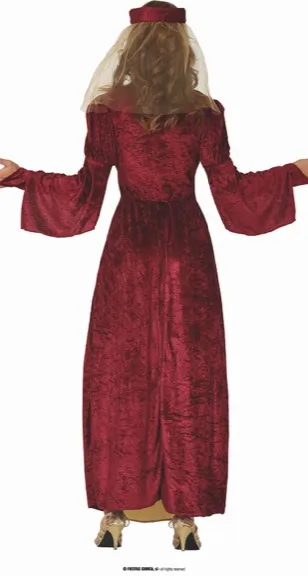 DAME MÉDIÉVALE ADULTE TAILLE M 38 40 – Image 3