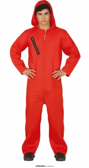 CONDAMNÉ CAPUCHE ROUGE ADULT TAILLE M 48-50 – Image 2