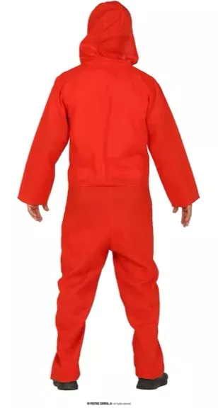 CONDAMNÉ CAPUCHE ROUGE ADULT TAILLE M 48-50 – Image 3