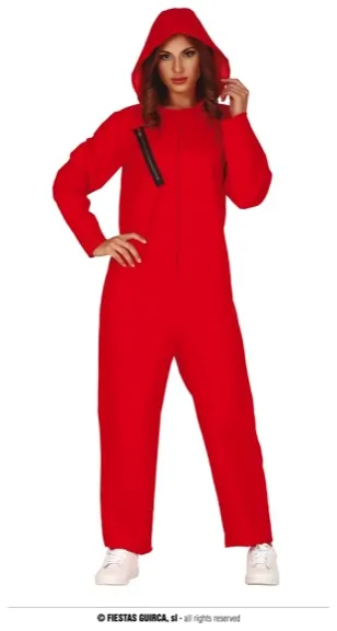 CONDAMNÉE CAPUCHE ROUGE ADULTE TAILLE L 42-44