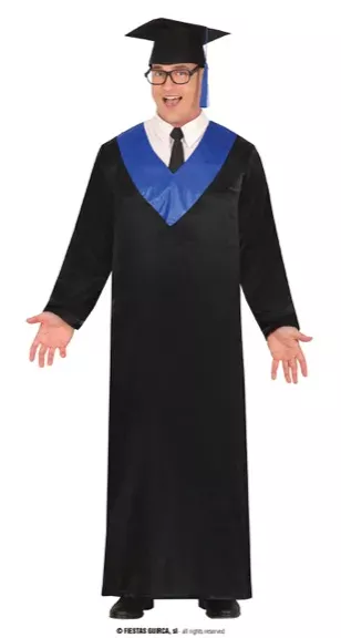 BLUE AND BLACK GRADUTATED, ADULTE, 48 – 50 (M)
