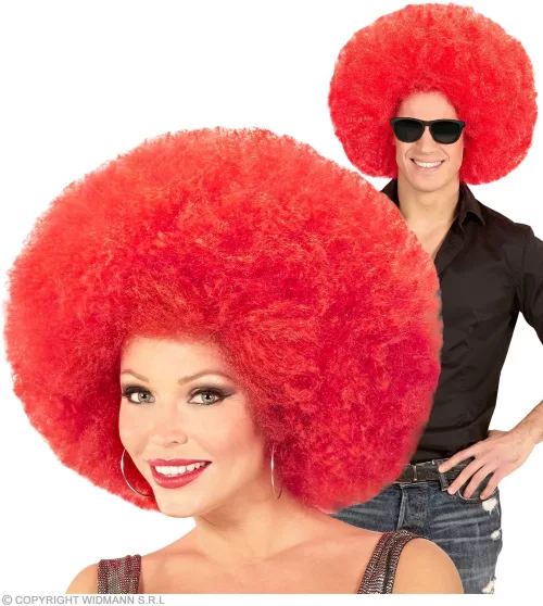 PERRUQUE ROUGE EXTRAVOLUME AFRO top qualité - en sachet