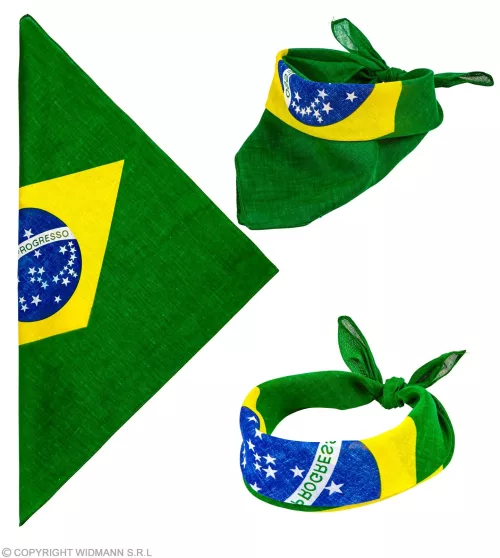 BRAZIL BANDANA 55x55 cm - 100% cotton