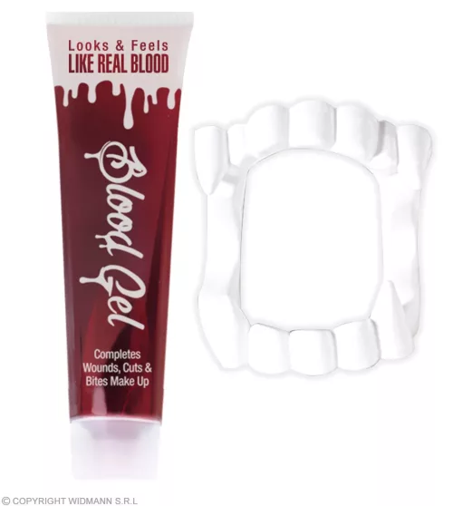 FAUX SANG PROFESSIONNEL EN TUBE AVEC FAUSSES DENTS - 28 ml – Image 2