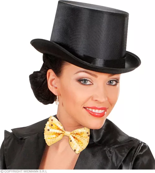 NOEUD PAPILLON PAILLETTES DOREES – Image 5