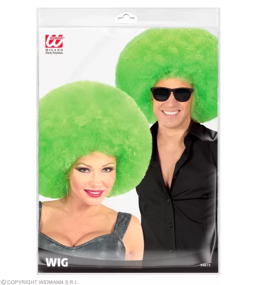 PERRUQUE VERTE EXTRAVOLUME AFRO top qualité - en sachet – Image 2