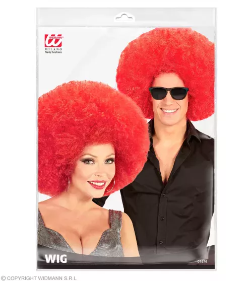 PERRUQUE ROUGE EXTRAVOLUME AFRO top qualité - en sachet – Image 2