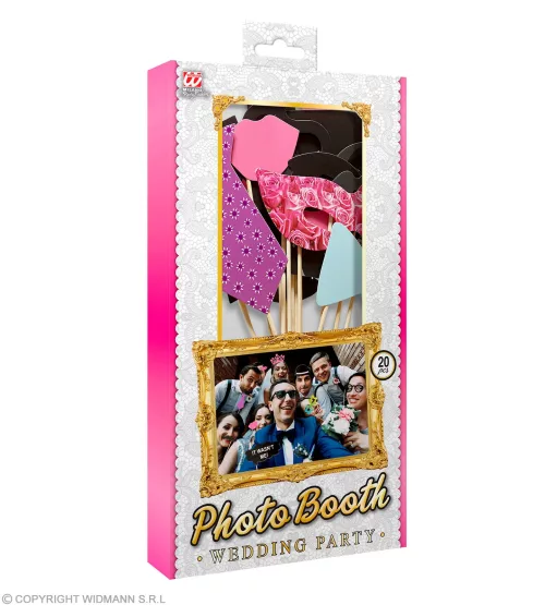 ACCESSOIRES DE MARIAGE POUR PHOTOMATON 20 pièces dans boite avec fenêtre – Image 3