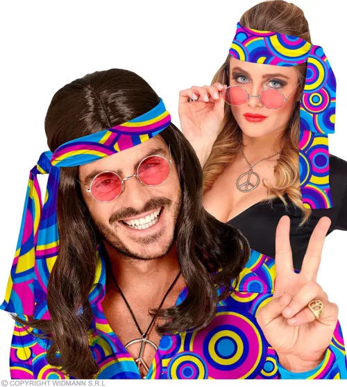 THE 70s GROOVY STYLE - blue bubbles (bandeau)